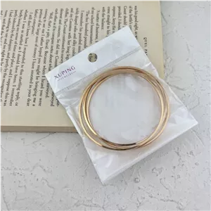 النگو زنانه ژوپینگ مدل آینه ای کد B4599 مجموعه 3 عددی M3X