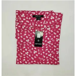 بلوز آستین تا روی شانه یقه برگردان زنانه اسمارا مدل 20159813 W5U