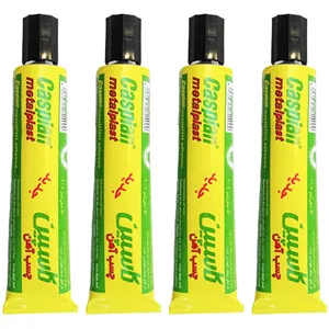 چسب آهن کاسپین مدل Metal plast New حجم 50 میلی لیتر بسته 4 عددی S4R