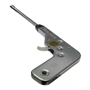 فندک اتمی MD741 28×10×3سم، 152گرم، فلز، شعله اتمی، پایه استیل، گاز مایع