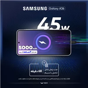 گوشی موبایل سامسونگ مدل Galaxy A36 دو سیم کارت ظرفیت 128 گیگابایت و رم 8 گیگابایت - ویتنام