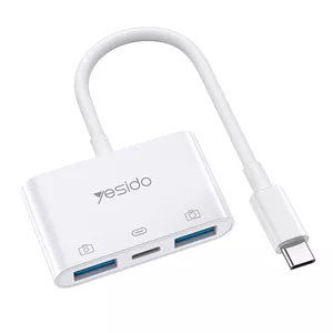 مبدل چندکاره OTG تایپسی یسیدو Yesido OTG TYPE-C Converter GS17