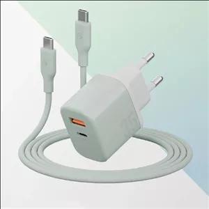 ست شارژر دیواری 35W و کابل USB-C بازیک Velox Bundle EU