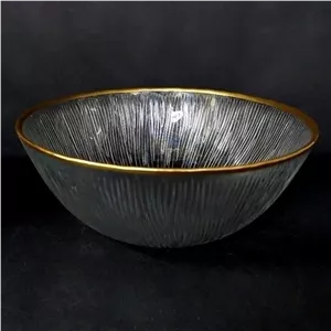 کاسه سالاد بزرگ سولو لب طلا(2عددی)