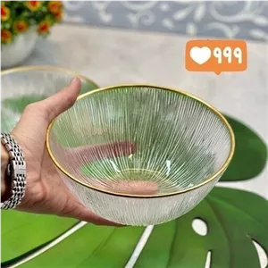 کاسه ابگوشت 6عددی لب طلا مدل سولو