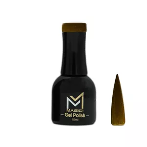 لاک ژل ناخن فلزی مجیک مدل METAL GEL رنگ Gold