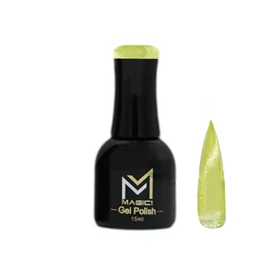 لاک ژل ناخن یخی مجیک مدل CANDY ICE شماره 003 رنگ زرد براق