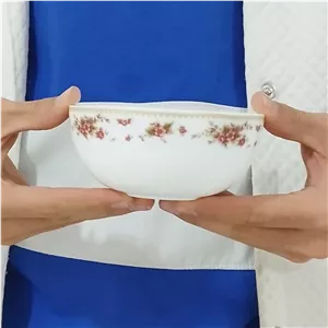 کاسه ماست گلدن اپال مدل گل رز بسته 6 عددی با ارسال رایگان
