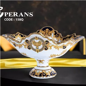 کشکول بزرگ چینی پایه دار ورساچه بزرگ کد 158 ارسال رایگان