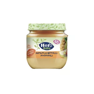 پوره میوه با طعم آناناس هلو گلابی هرو بیبی - 120 گرم