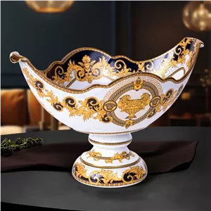 کشکول چینی پایه دار ورساچه مدل آرشه بزرگ کد 122 ارسال رایگان