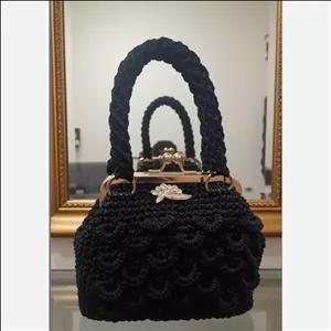 کیف شیک و کاربردی زنانه دستبافت دهانه دار