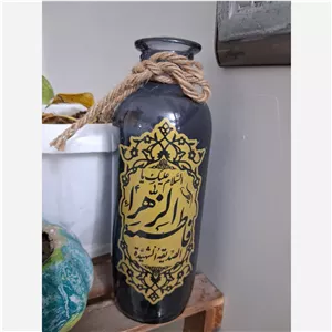گلدان شیشه ای رنگ سبز بنفش ابی قرمز صورتی 