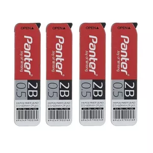 نوک مداد نوکی 0.5 میلی متری پنتر مدل Highpolymer بسته 4 عددی 7NA
