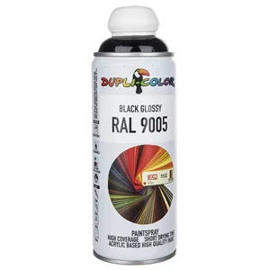 اسپری رنگ مشکی براق دوپلی کالر مدل RAL 9005 حجم 400 میلی لیتر K3A