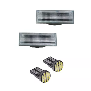 چراغ پلاک خودرو قطعه سازان کبیر مدل EK-PRIDE132WHT-30981 مناسب برای پراید 132 به همراه لامپ مجموعه 4 عددی