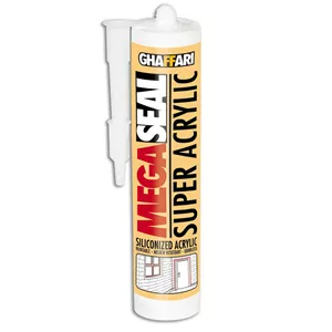 چسب درزگیر سیلیکونی غفاری مدل Super Acrylic سفید وزن 310 میلی S4R
