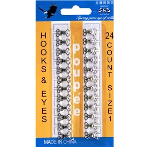 قزن لباس مدل 555 N-1 سایز 1 رنگ نقره ای بسته 24 عددی ZTM