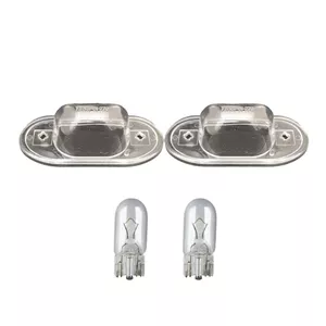 چراغ پلاک خودرو قطعه سازان کبیر مدل EK-PRIDE-30976 مناسب برای پراید به همراه لامپ مجموعه 4 عددی مدل 1