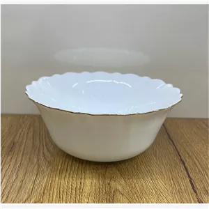 کاسه آبگوشتی لب طلا کنگره 6عددی گلدن اپال آماده ارسال 