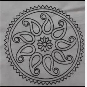 طرح زیربشقابی پته دوزی 