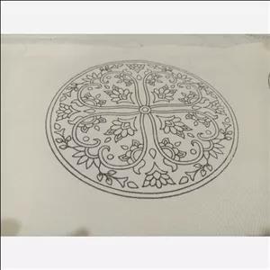 پته خام دوزی (کیت پته) طرح چهار قلبنخ 8 رنگ مخصوص کرمان 