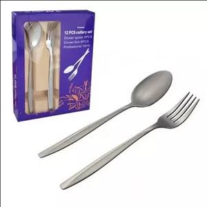 ست قاشق و چنگال Unique مدل استیل بسته 12 عددی