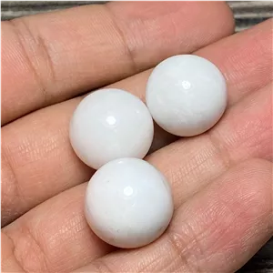 سنگ طبیعی گوی جاسپر سفید طبیعی کد4426