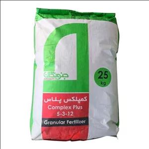 کود گرانول جنوبگان مدل کمپلکس پلاس 12-3-5 وزن 25 کیلوگرم