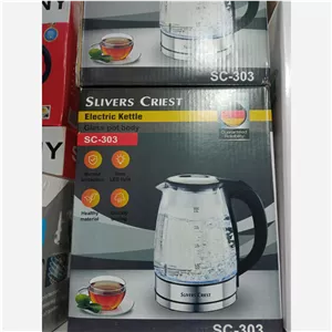 کتری برقی پیرکس سیلورکرست مدل303چراغ دار