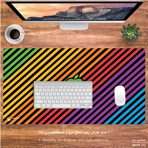 ماوس پد مدل MX088 طرح Apple Technology company - با بهترین کیفیت