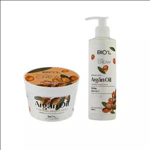 کرم مرطوب کننده بیول مدل ARGAN OIL حجم 250 میلی لیتر به همراه کرم مرطوب کننده بیول حجم 200 میلی لیتر XX7
