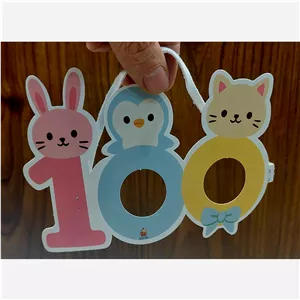 نقاب جشن عدد 100 ( صد) بسته 5 عددی