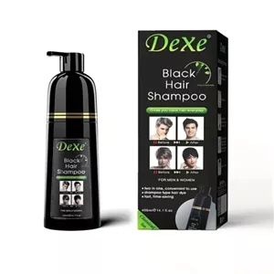 شامپو رنگ مو مشکی دکسی حجم 400 میلی لیتر