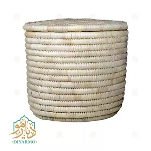 سبد حصیری استوانه حصیری 40 سانت (پس کرایه)