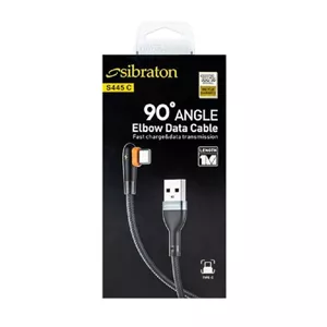 کابل شارژ تایپ سی سیبراتون  100 سانتی مدل Sibraton S445 c