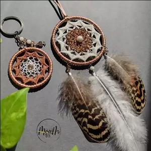 دریمکچر آویز آینه ماشین و جاکلیدی طرح عروس دستساز