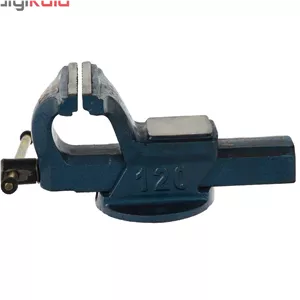 گیره رومیزی Iran Sanat مدل 120 120 12 16 سانتیمتر فولاد سخته با دو فک قابل تنظیم