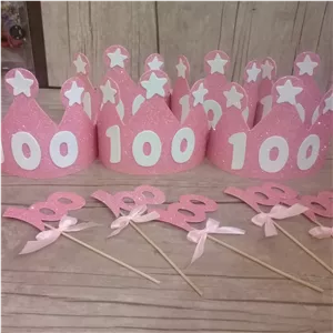 تاج وگیفت فوم اکلیلی جشن 100 .جشن عدد 100