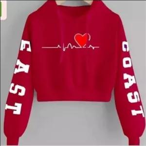 هودی کراپ اسپورت زنانه و دخترانه جنس دورس سایز 36تا42 فری