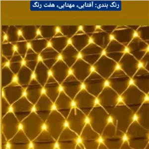 ریسه توری سایز 2در2 رنگبندی نور خوب 