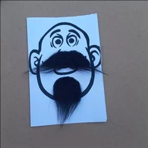 ریش پرفسوری مصنوعی ریش مصنوعی سیبیل مصنوعی شیک و زیبا ابزار نمایش