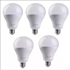 لامپ حبابی 9 وات پرشین نورپک 5 عددی مهتابی با گارانتی 