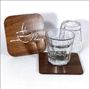 فنجان کاپ شات قهوه سینگل  و زیر فنجانی متنوع