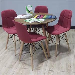 میز و صندلی ناهارخوری 4 نفره آریا پارچه ایی/برند صندلی استور(پس کرایه)