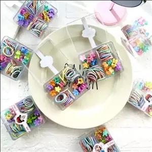 پک کش و کلیپس رنگی دارای 40 تا کش رنگی رنگی و 12 تا کلیپس رنگی رنگی \n