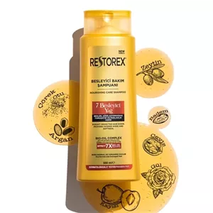 شامپو 7 روغن مغذی رستورکس مناسب موهای خشک، معمولی و آسیب دیده 500 میل\n\n