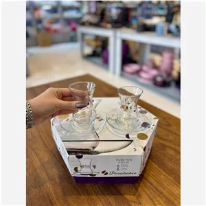 فنجان نعلبکی طرحدار purple party از برند پاشاباغچه 