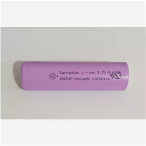  باتری لیتیوم یون 3.7 ولت 2600mAh سایز 18650