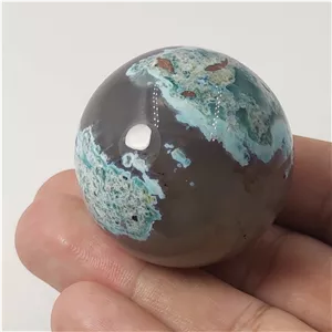 گوی سنگ عقیق شجر بهاره طبیعی معدن شهر فردوس 
